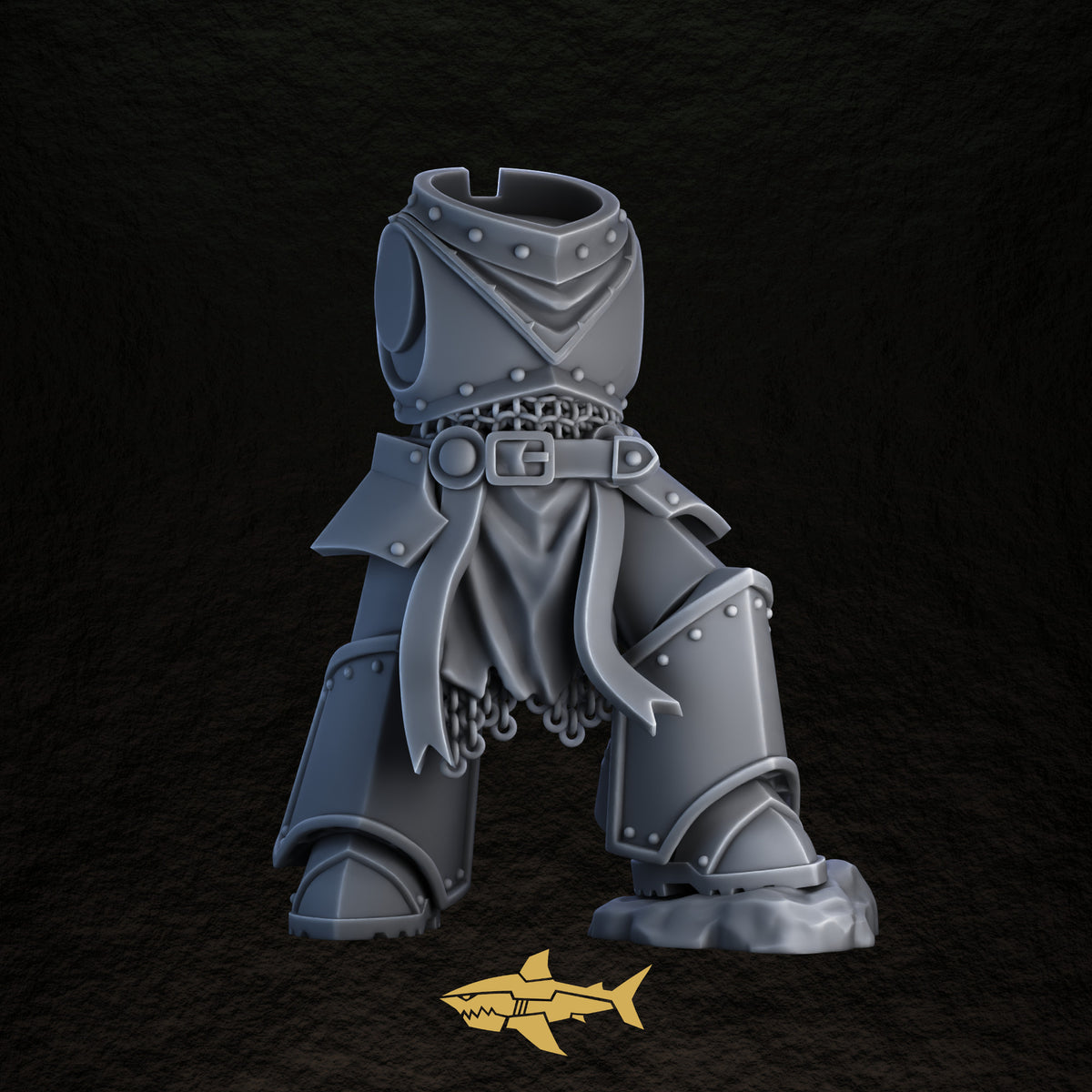 Shadowguard body 12 – 32 mm resin gothic knight torso and legs, Sharkass