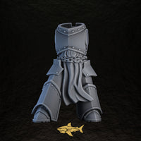 Shadowguard body 15 – 32 mm resin gothic knight torso and legs, Sharkass