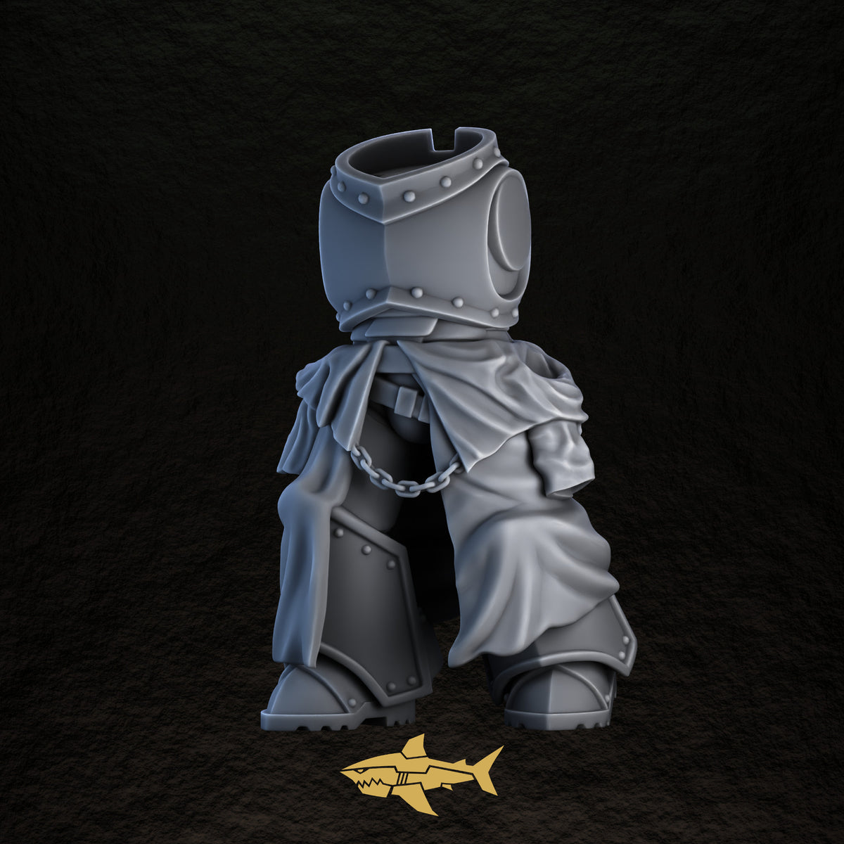 Shadowguard body 16 – 32 mm resin gothic knight torso and legs, Sharkass