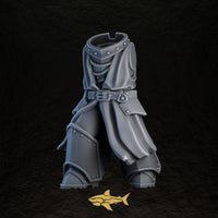 Shadowguard body 17 – 32 mm resin gothic knight torso and legs, Sharkass