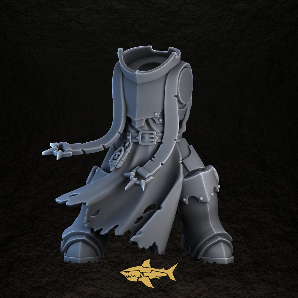 Shadowguard body 1 – 32 mm resin gothic knight torso and legs, Sharkass