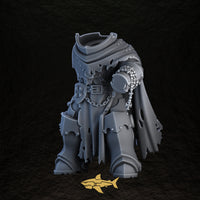 Shadowguard body 4 – 32 mm resin gothic knight torso and legs, Sharkass