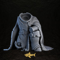 Shadowguard body 5 – 32 mm resin gothic knight torso and legs, Sharkass