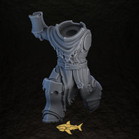 Shadowguard body 6 – 32 mm resin gothic knight torso and legs, Sharkass