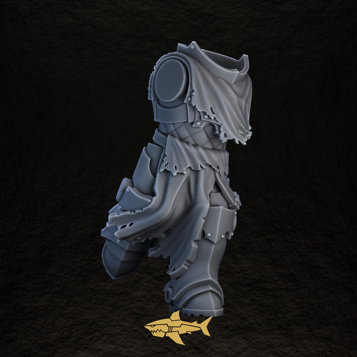 Shadowguard body 7 – 32 mm resin gothic knight torso and legs, Sharkass