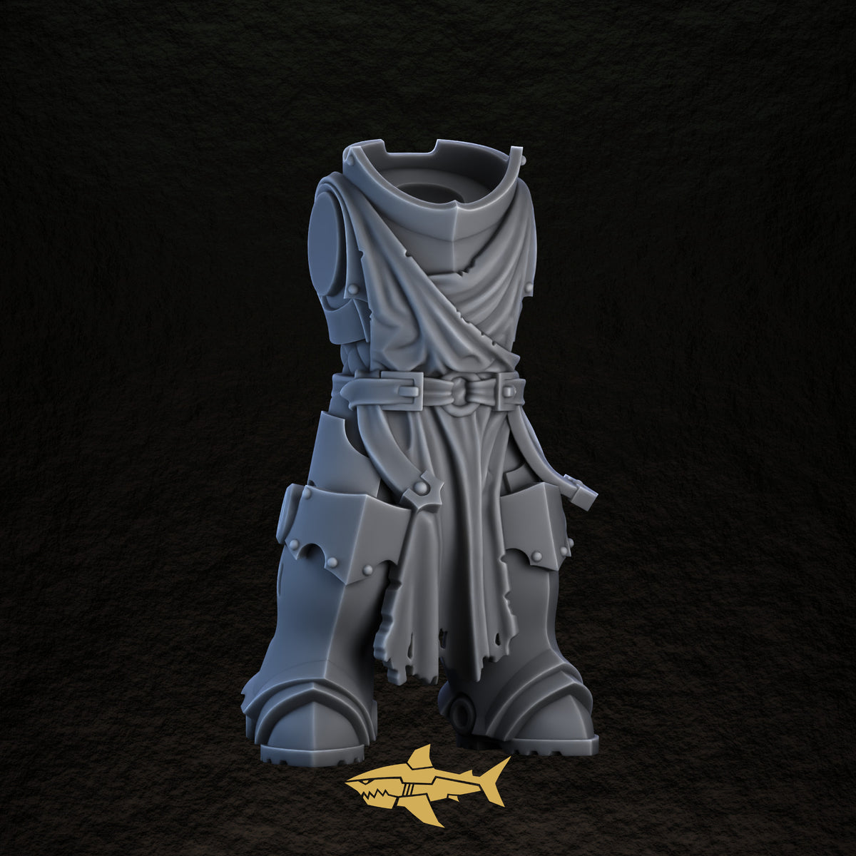 Shadowguard body 8 – 32 mm resin gothic knight torso and legs, Sharkass