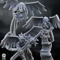 Angelic Cherubim Relic Bearers set of 3 STL render