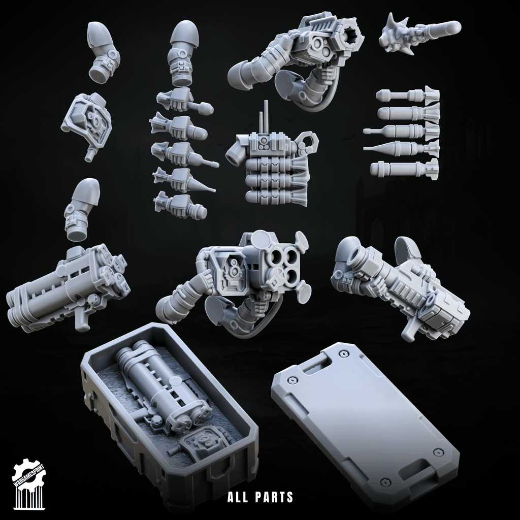 Modular Missile Launcher Kit all parts render