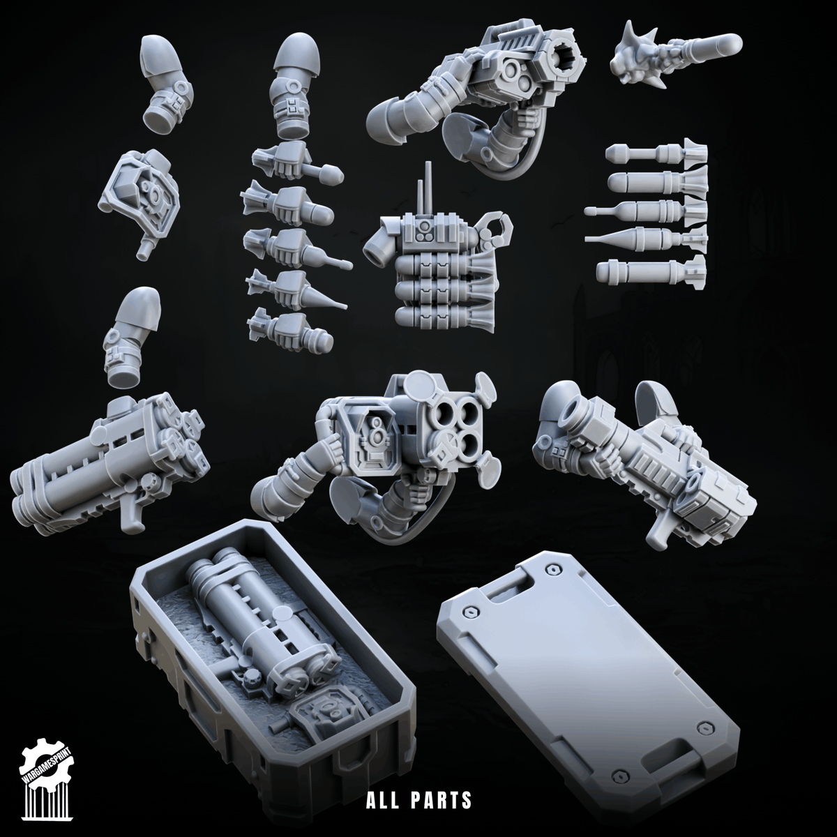 Modular Missile Launcher Kit all parts render
