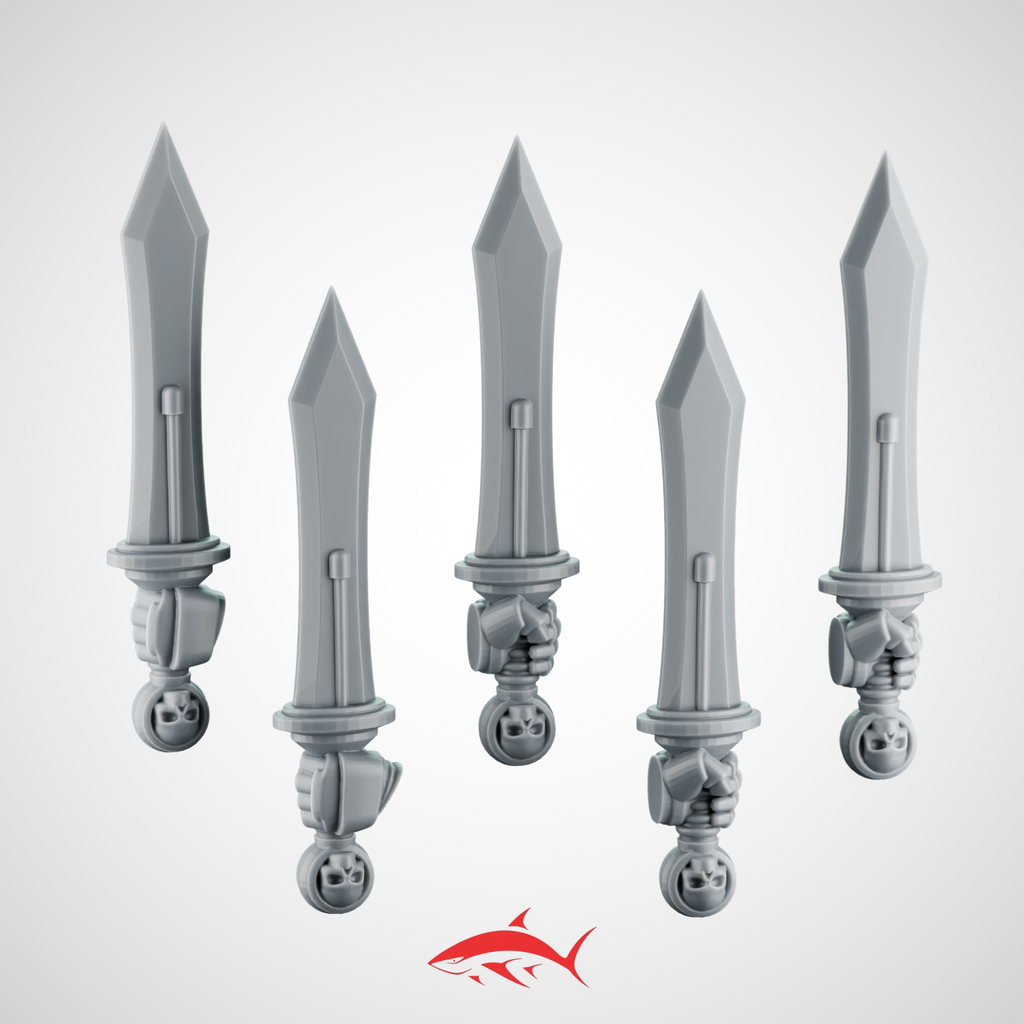 Set 2 - Roman Sword Greytide Generic - Left - resin bit - Sharkass