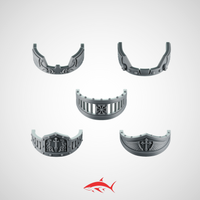 Head protector for Termi Eternal Pilgrim Greytide - resin bit - Sharkass