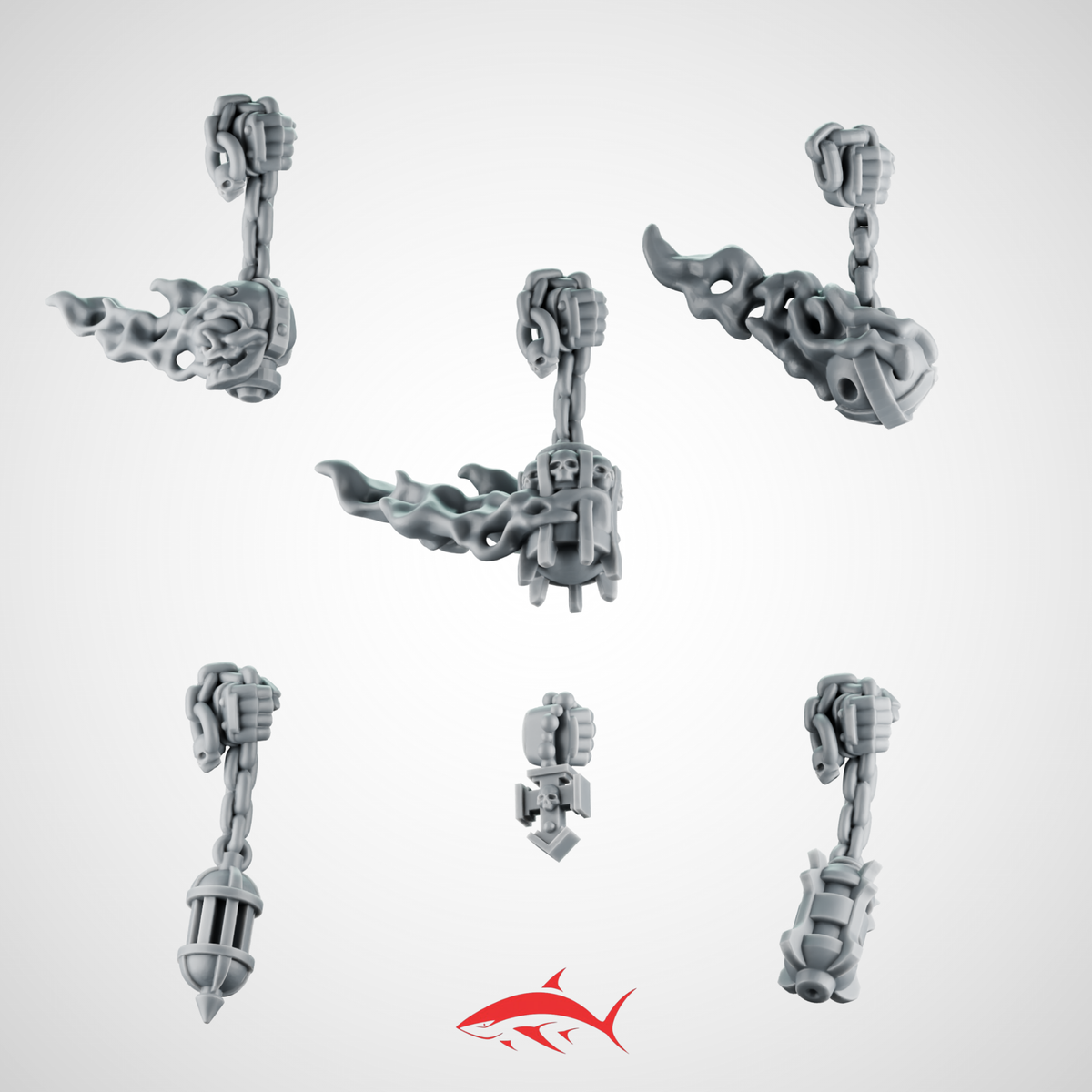 Hand Accessories Greytide Black Crusader - Left - resin bit - Sharkass