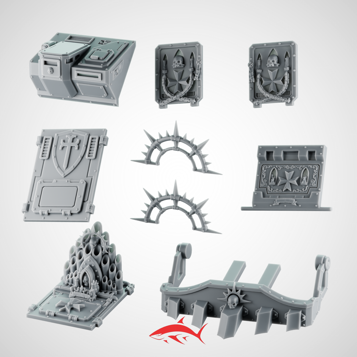 Tank Kit Greytide Black Crusader - resin bit - Sharkass