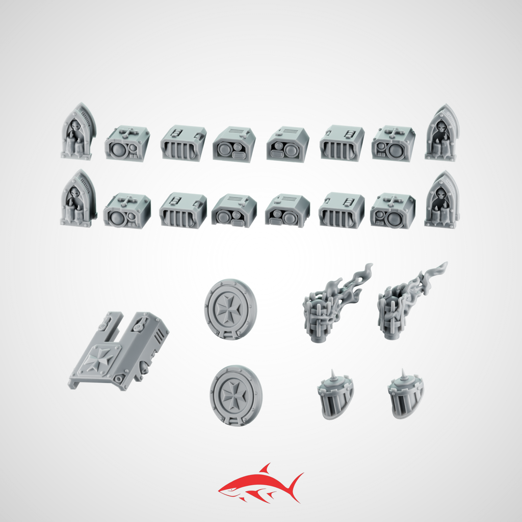 Tank Kit Greytide Black Crusader - resin bit - Sharkass