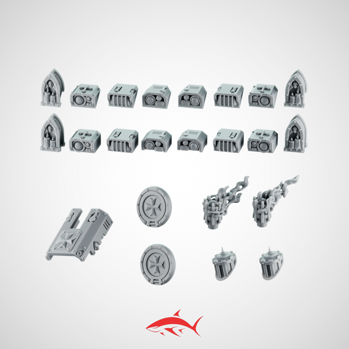 Tank Kit Greytide Black Crusader - resin bit - Sharkass