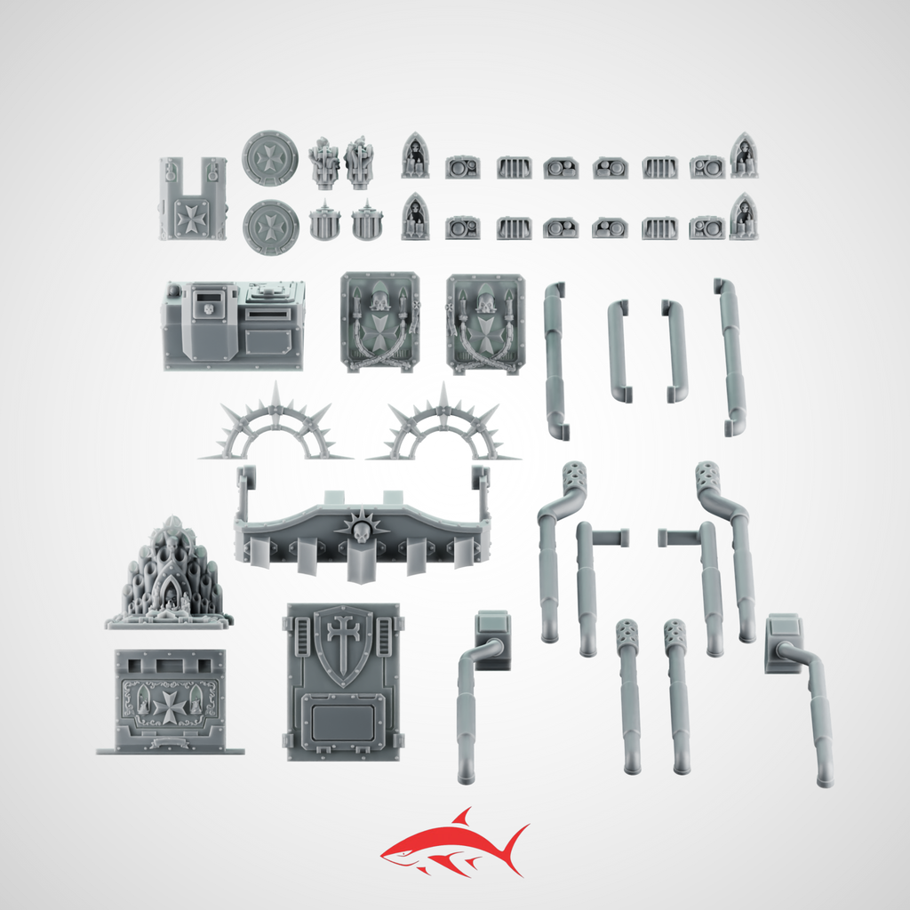 Tank Kit Greytide Black Crusader - resin bit - Sharkass