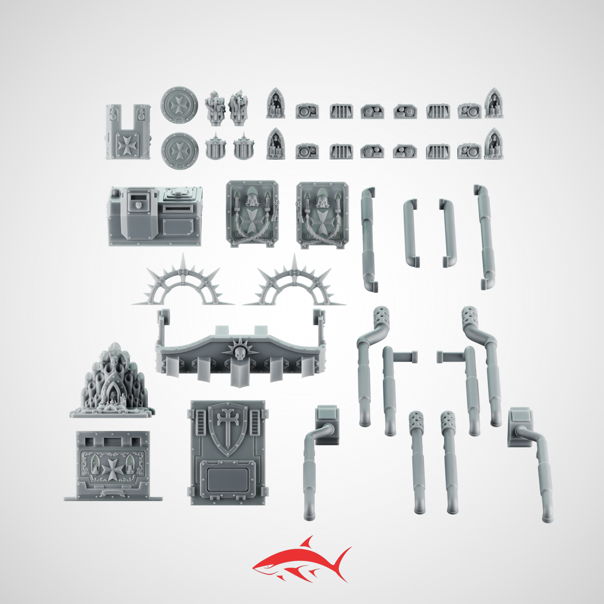 Tank Kit Greytide Black Crusader - resin bit - Sharkass