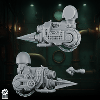 Leviathan Vanguards – Abyssal Harpoon Cannon + Firing FX [Supported] – Termi Scale - resin bit - Sharkass
