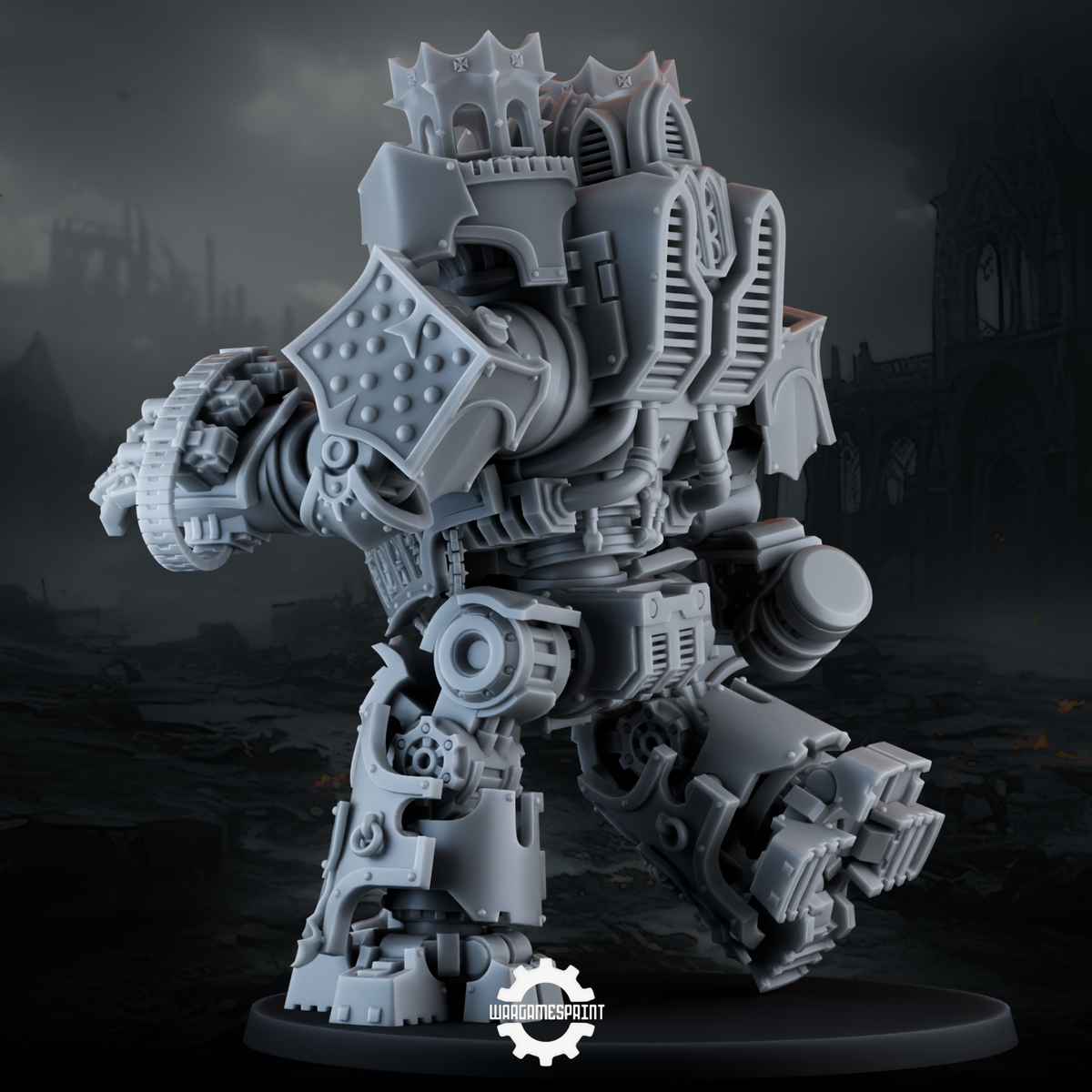Kolga Battle Walker with Black Crusader Kit STL render 3