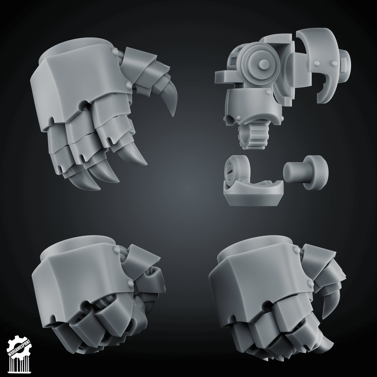 Assault Claws for Dread – Reinforced Arms & Massive Talons - resin bit - Sharkass