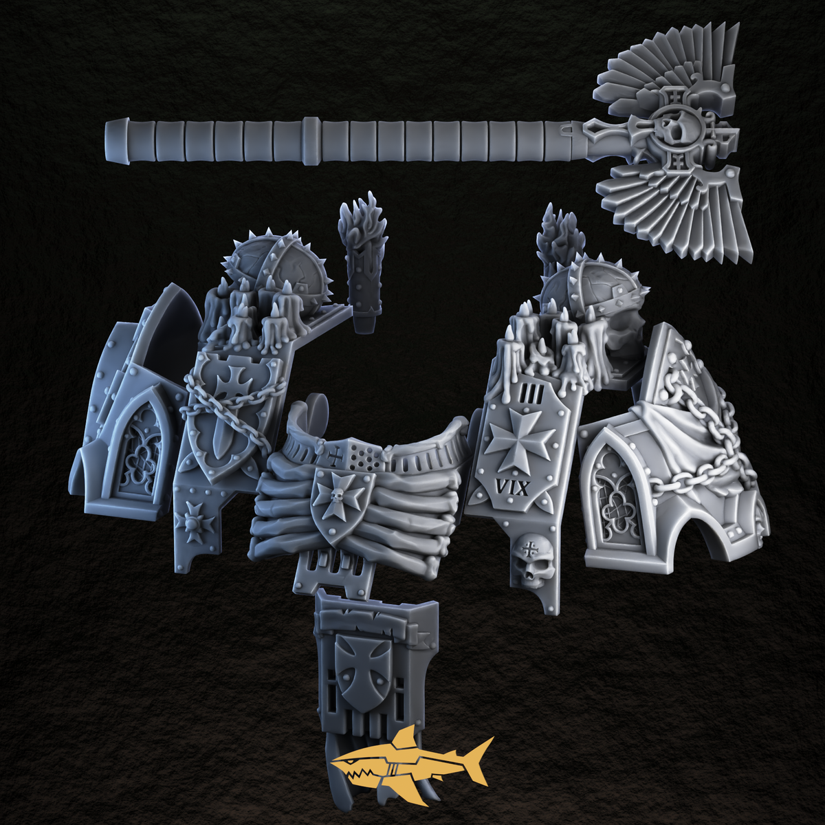 Black Crusader Light Dread Kit – 28mm Sharkass Exclusive – view 4