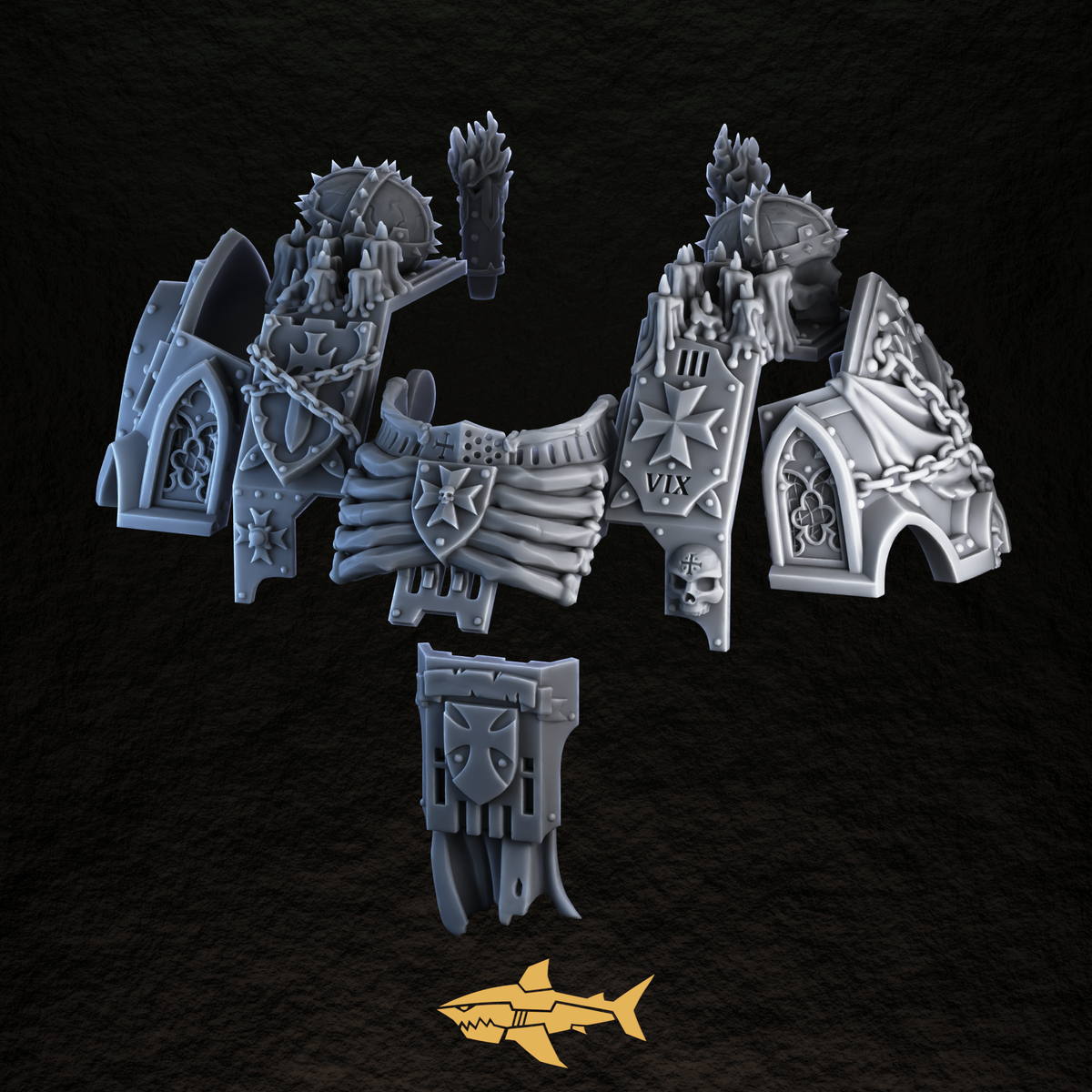 Black Crusader Light Dread Kit – 28mm Sharkass Exclusive