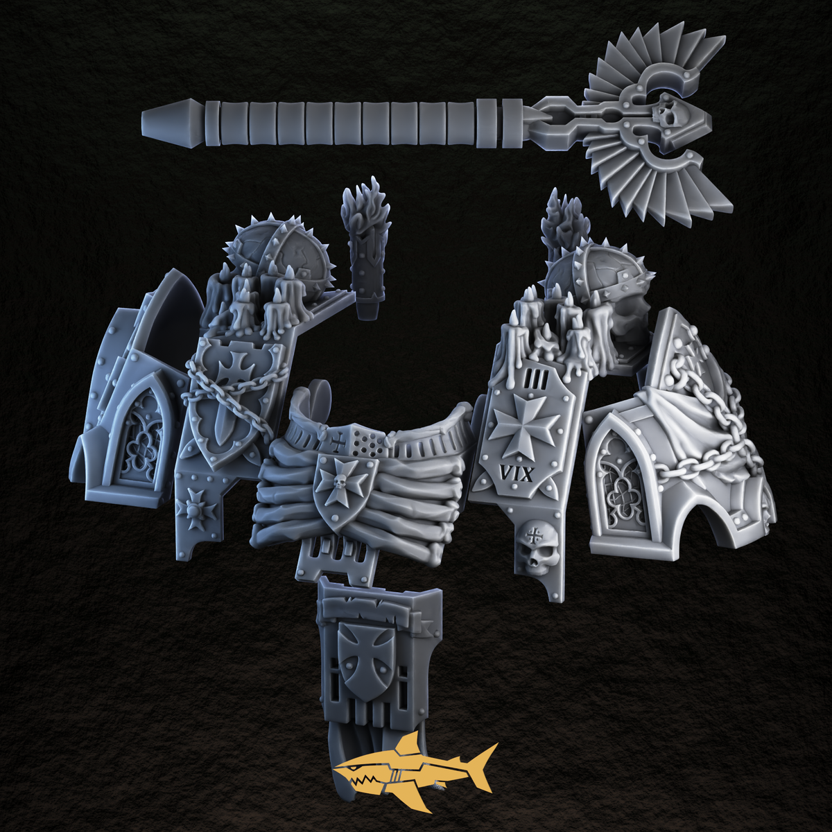Black Crusader Light Dread Kit – 28mm Sharkass Exclusive – view 5