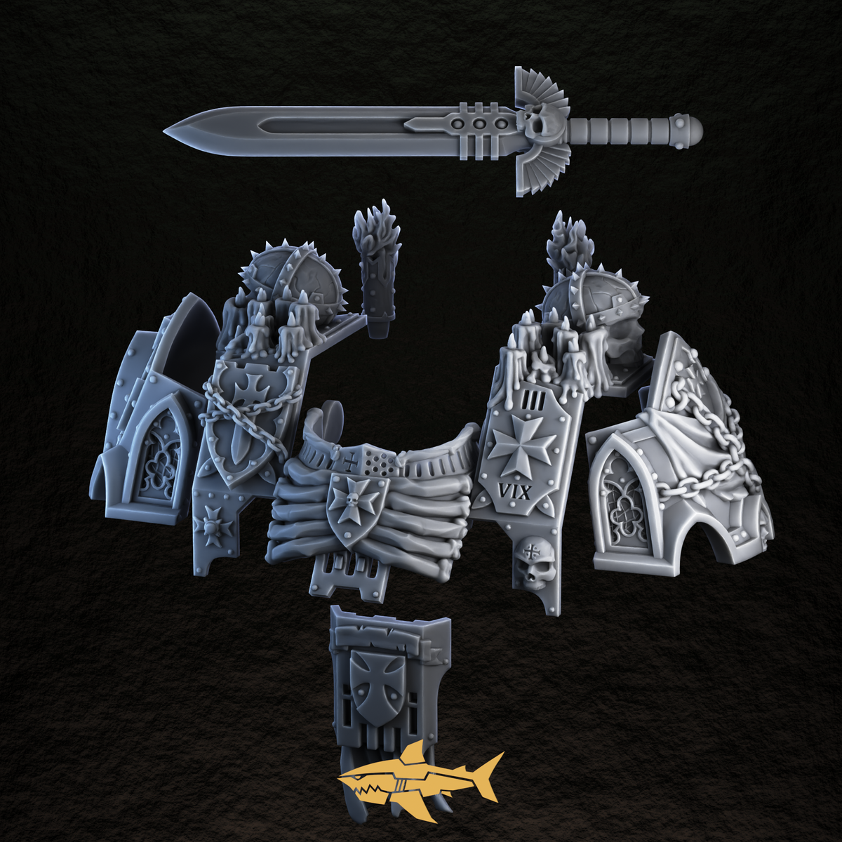 Black Crusader Light Dread Kit – 28mm Sharkass Exclusive – view 3