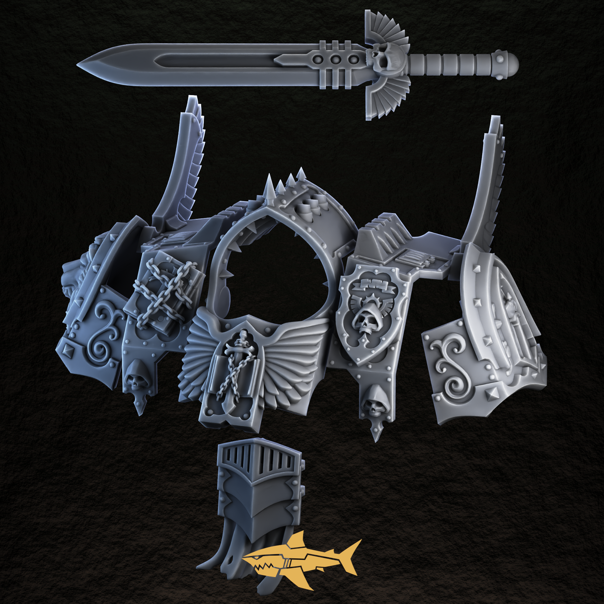 Angel of the Death Light Dread Kit – Lion Plates & Wings