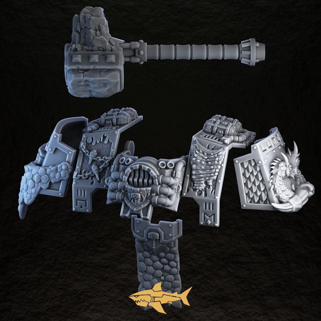 Fire Lizard Light Dread Upgrade Kit – Dragon-Forge Plating – view 3