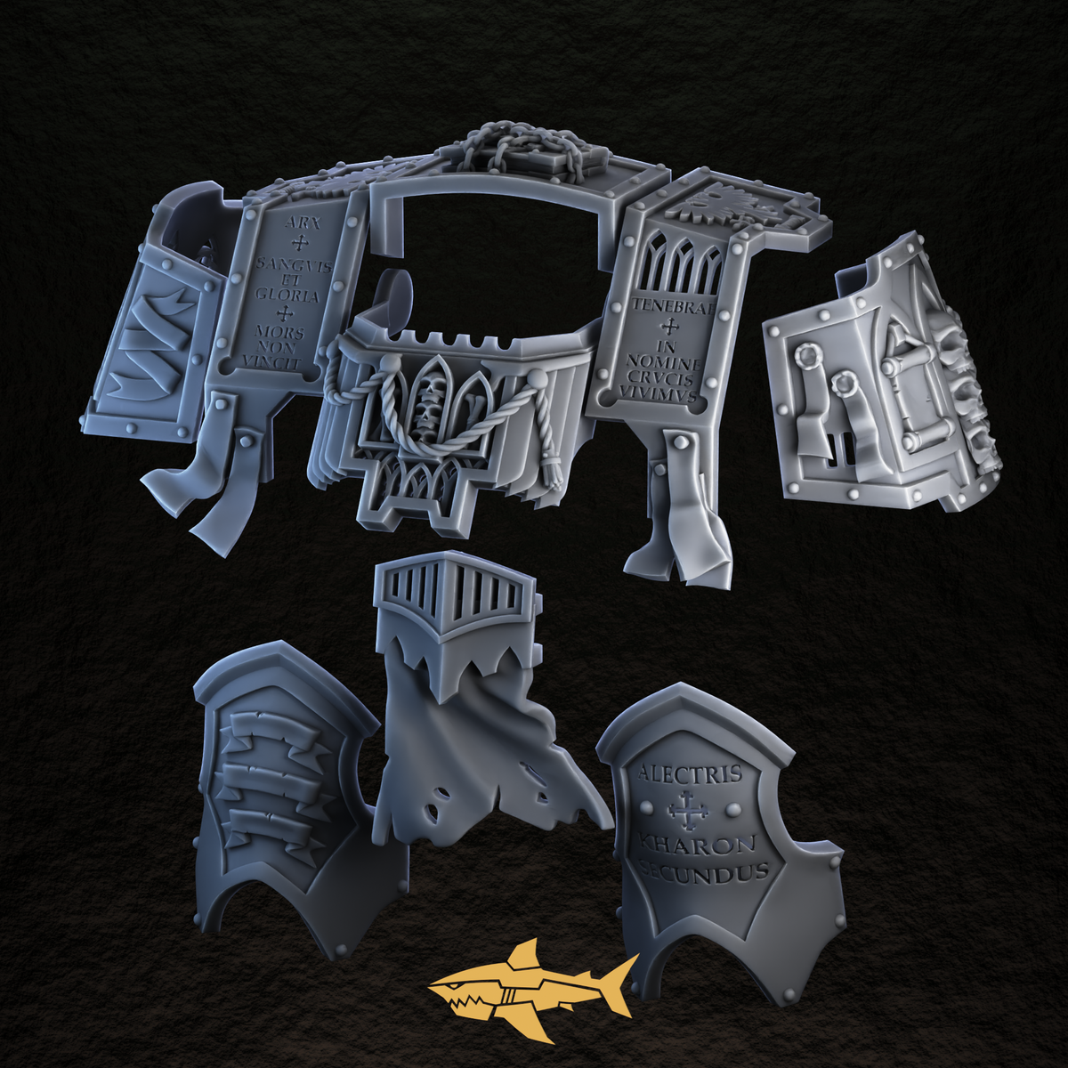 Dread Décor Kit – Engravings, Arches & Skulls