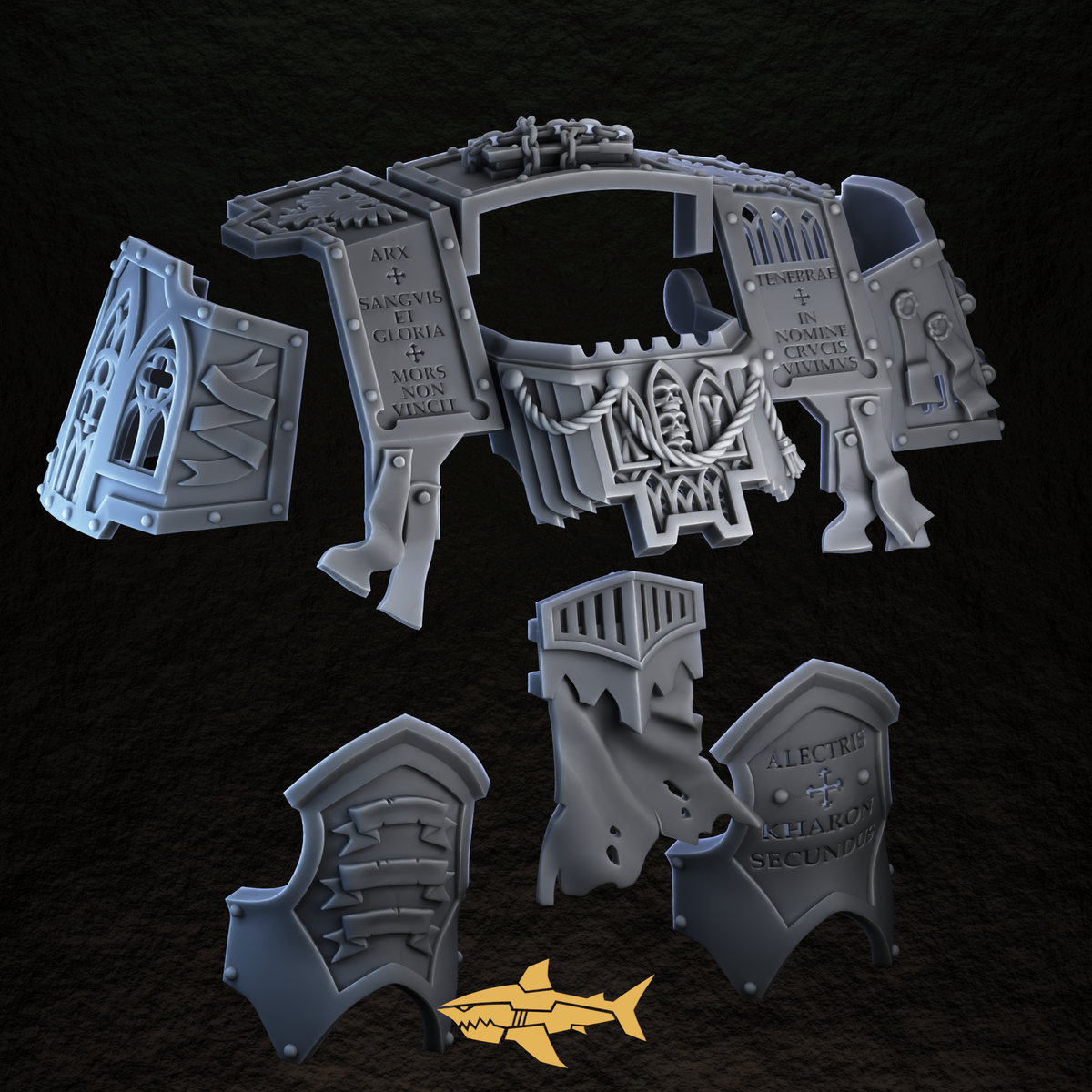 Dread Décor Kit – Engravings, Arches & Skulls – view 2