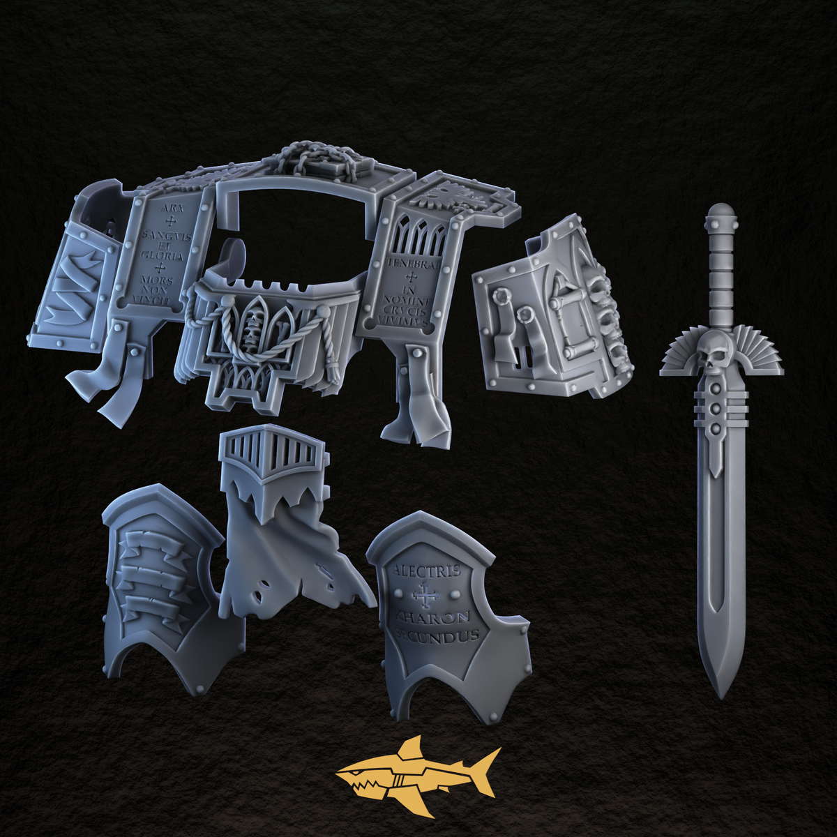 Dread Décor Kit – Engravings, Arches & Skulls – view 3
