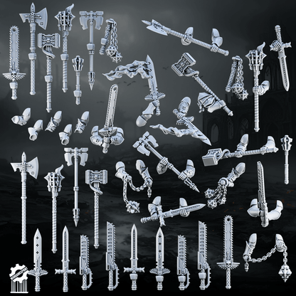 Crusader / Shadowguards melee weapon Kit – 60+ Pieces [Supported]
