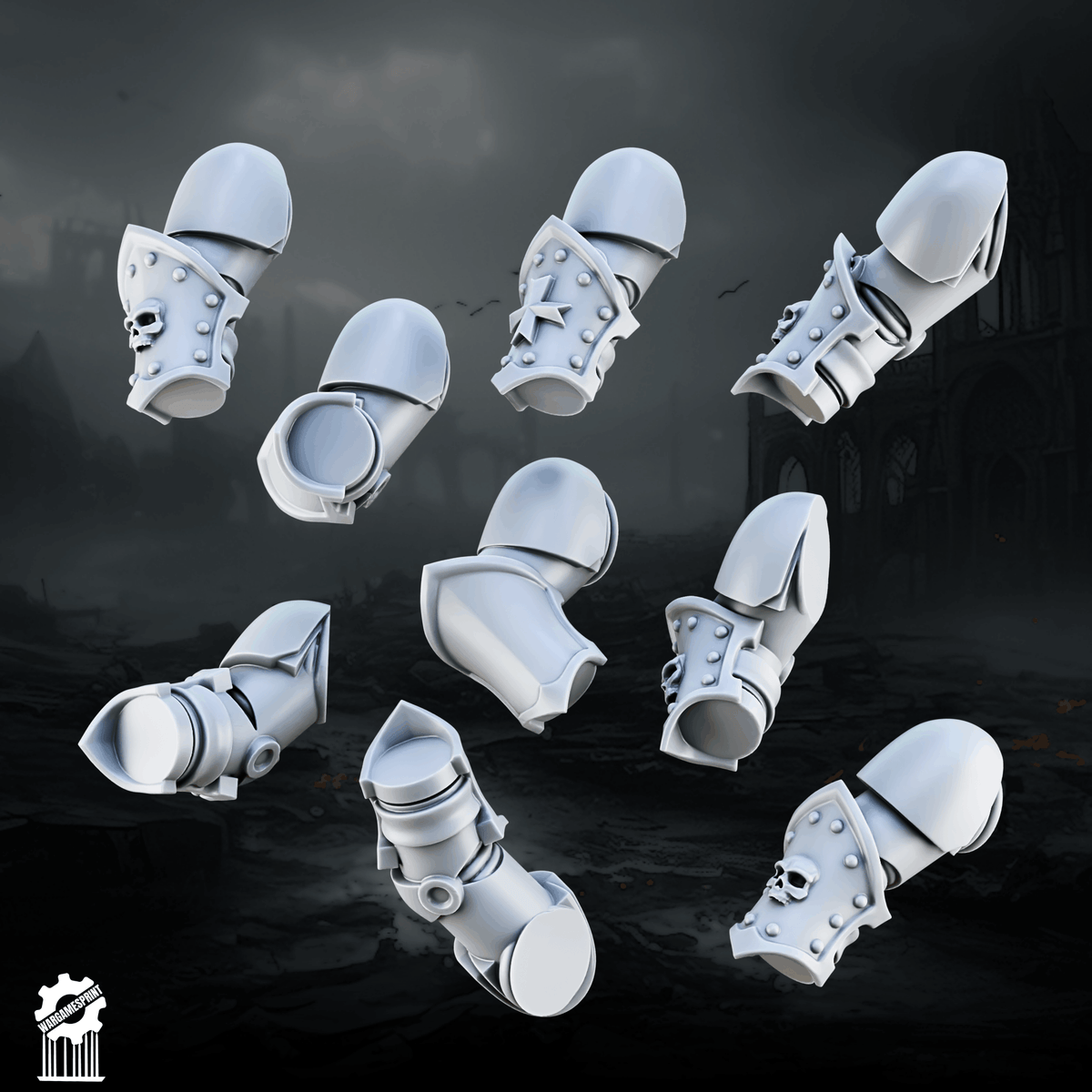 Crusader / Shadowguards melee weapon Kit – 60+ Pieces - resin bit - Sharkass