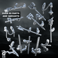 Crusader / Shadowguards melee weapon Kit – 60+ Pieces - resin bit - Sharkass