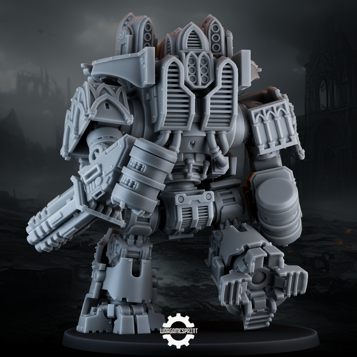 Kolga Battle Walker with Shadowguard Kit STL render 2