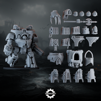 Kolga Battle Walker with Shadowguard Kit STL render 3