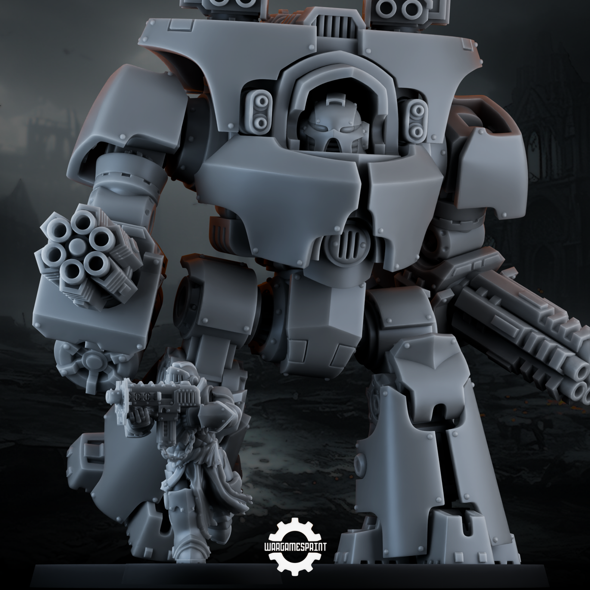 Kolga Battle Walker STL render 4