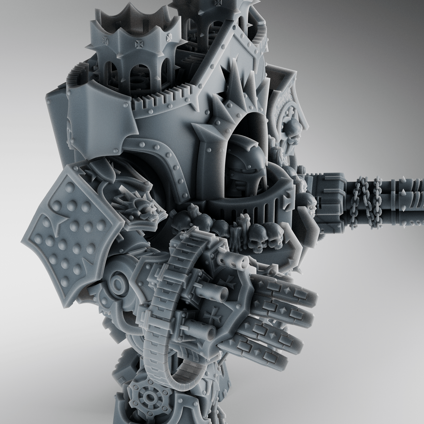 Kolga BT Crusader Mecha – Dread-Sized Gothic War Engine – 32mm Grimdark [Sharkass Exclusive]