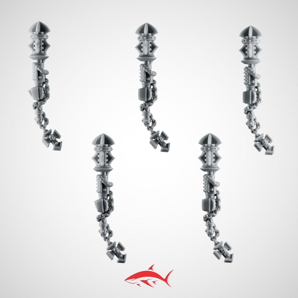 Black Crusader Mauls SET 2 Greytide - Left - resin bit - Sharkass