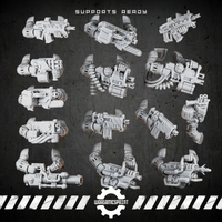Bionic Legions Mechanical Ranged Weapons – 8 designs – render 2 STL