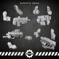 Bionic Legions Mechanical Ranged Weapons – 8 designs – render 3 STL