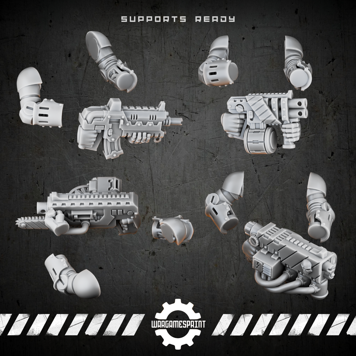 Bionic Legions Mechanical Ranged Weapons – 8 designs – render 3 STL
