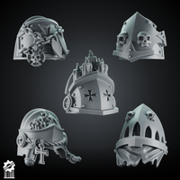 Crusaders and Shadowguard Shoulder Pad – Gothic Pauldrons + Heroic 32mm Scale - resin bit - Sharkass