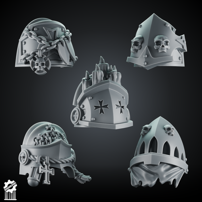 Crusaders and Shadowguard Shoulder Pad – Gothic Pauldrons + Heroic 32mm Scale [Supported]