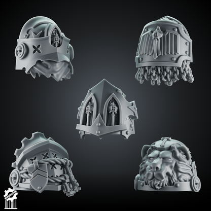 Crusaders and Shadowguard Shoulder Pad – Gothic Pauldrons + Heroic 32mm Scale [Supported]