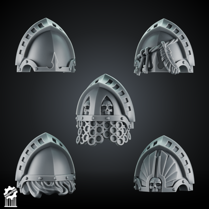 Crusaders and Shadowguard Shoulder Pad – Gothic Pauldrons + Heroic 32mm Scale [Supported]