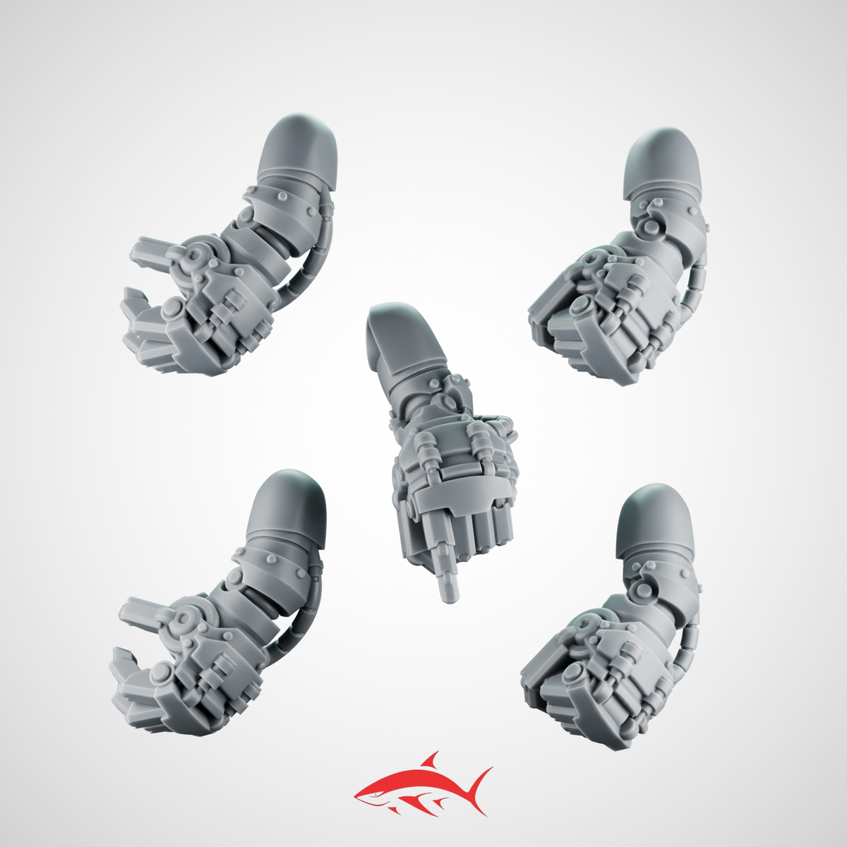 Powerfist Iron Guard SET 1 Greytide - Left - resin bit - Sharkass