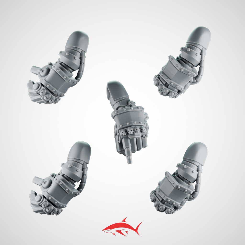 Powerfist Iron Guard SET 2 Greytide - Left - resin bit - Sharkass